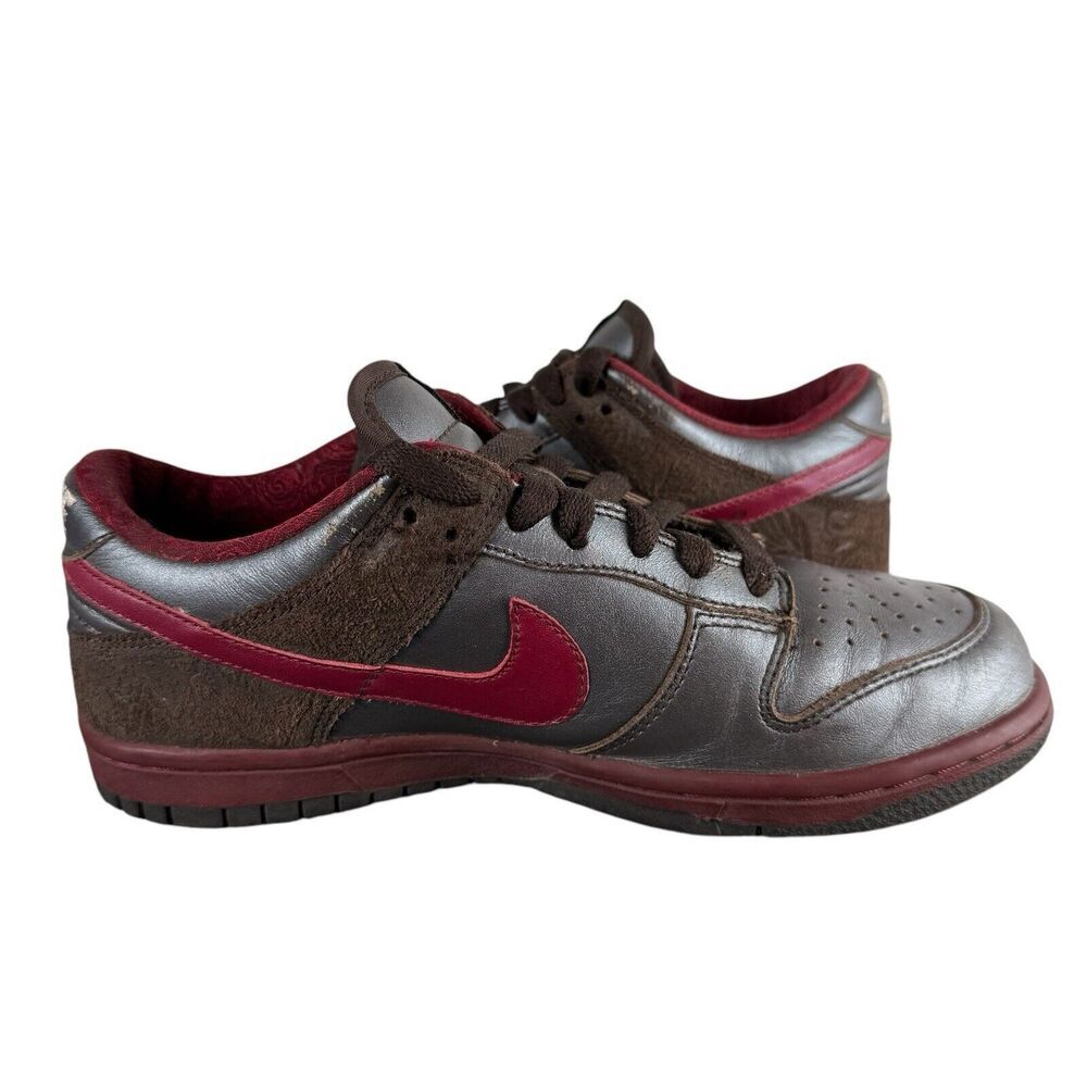 Nike‎ Dunk Low Dark Cinder Red Women Size 6 309324-261 SB Skate Released 2006 - Picture 5 of 16